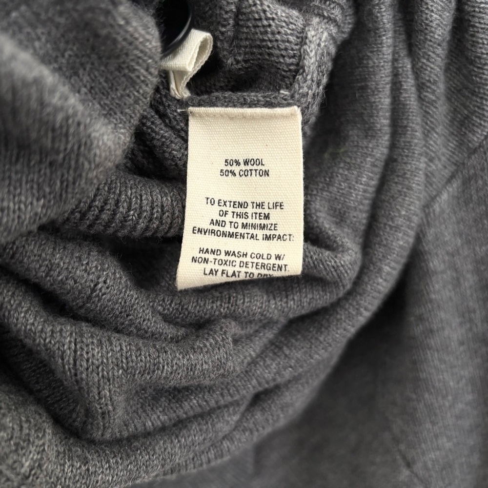 Alex Mill Belted Merino Sweater Jumpsuit Heather Grey - Picture 5 of 5